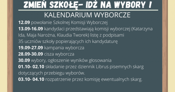 Wybory przedstawicieli Samorządu Uczniowskiego!